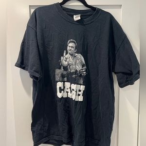 XL Classic Johnny Cash Middle Finger Tee